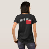 Hi Mama durch Mama mit lustigem Liebe Brief für Ma T-Shirt (Schwarz voll)