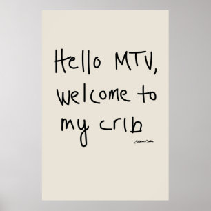 Hi MTV Willkommen in meinem Krippenposter Poster