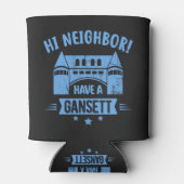 Hi Neighbor Have A Gansett Retro Style Gifts Dosenkühler (Rückseite)