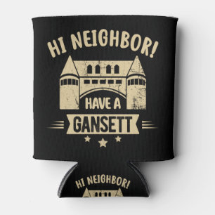 Hi Neighbour hat ein Gansett-Shirt Dosenkühler