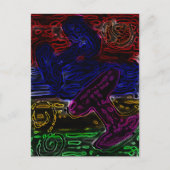 Hi Neon Postkarte (Vorderseite)