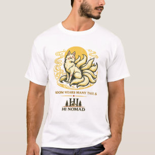 HI NOMAD – Kitsune Geist Japanischer Fuchs mit n T-Shirt