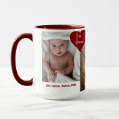 Hi Oma Custom Modern Mother's Day Foto Tasse (Links)
