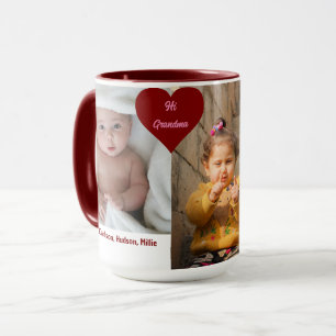 Hi Oma Custom Modern Mother's Day Foto Tasse