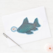 Hi Ovaler Aufkleber (Umschlag)