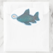 Hi Ovaler Aufkleber (Tasche)