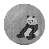 Hi, Panda! Round Cutting Board Schneidebrett (Vorderseite)