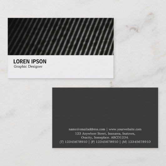 Hi-Phi - 006 - Dunkle Dachdecke Abstrakt Visitenkarte (Vorne/Hinten)