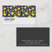 Hi-Phi - 0116 - Frühlingsblumen - Tiefe Marine Visitenkarte (Vorne/Hinten)