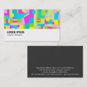 Hi-Phi - 0120 - Farbenfroh Abstrakt Visitenkarte (Vorne/Hinten)