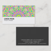 Hi-Phi - 0121 - Farbiges Kaleidoskop Visitenkarte (Vorne/Hinten)