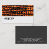 Hi-Phi - 0135 - Abstrakte Flamme 03 Visitenkarte (Vorne/Hinten)