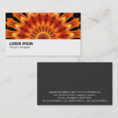 Hi-Phi - 0137 - Orange Kaleidoskop Visitenkarte (Vorne/Hinten)