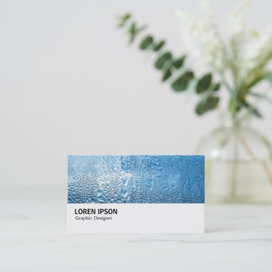 Hi-Phi - 0168 - Cooles blaues Wasser Visitenkarte (Stehend Vorderseite)