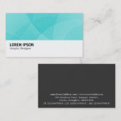 Hi-Phi - 0170 - Kurven - Cyan Visitenkarte (Vorne/Hinten)