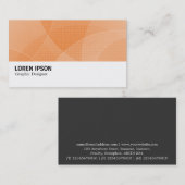 Hi-Phi - 0172 - Kurven - Orange Visitenkarte (Vorne/Hinten)