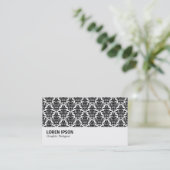 Hi-Phi - 0214 - Damask Pattern Visitenkarte (Stehend Vorderseite)