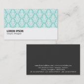 Hi-Phi - 0215 - Damask Pattern Visitenkarte (Vorne/Hinten)