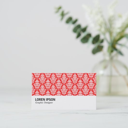 Hi-Phi - 0216 - Damask Pattern Visitenkarte (Stehend Vorderseite)
