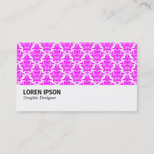 Hi-Phi - 0223 Magenta Damask Visitenkarte