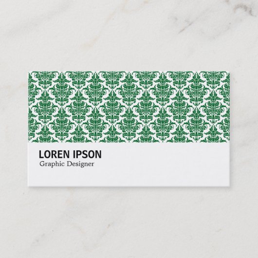 Hi-Phi - 0229 Forest Green Damask Visitenkarte (Vorderseite)