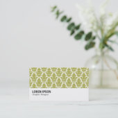Hi-Phi - 0237 Olive Damask Visitenkarte (Stehend Vorderseite)
