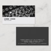 Hi-Phi - 0256 - Alte Schreibmaschine Visitenkarte (Vorne/Hinten)