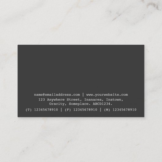 Hi-Phi - 0256 - Alte Schreibmaschine Visitenkarte (Rückseite)