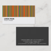 Hi-Phi - 0272 - Farbige Streifen 01 Visitenkarte (Vorne/Hinten)