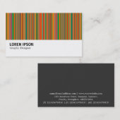 Hi-Phi - 0273 - Farbige Streifen 02 Visitenkarte (Vorne/Hinten)