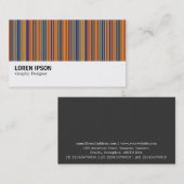 Hi-Phi - 0274 - Farbige Streifen 03 Visitenkarte (Vorne/Hinten)