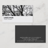Hi-Phi - 0281 - Silhouetted Branches HC Visitenkarte (Vorne/Hinten)
