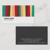 Hi-Phi - 0289 - Unregelmäßige Streifen Visitenkarte (Vorne/Hinten)