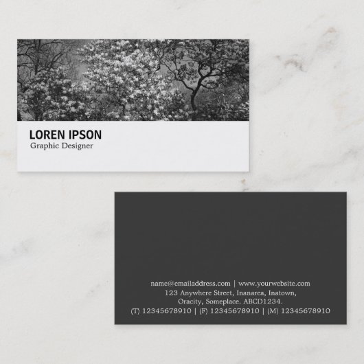 Hi-Phi - 0291 - Magnolia Tree in Blossom Visitenkarte (Vorne/Hinten)