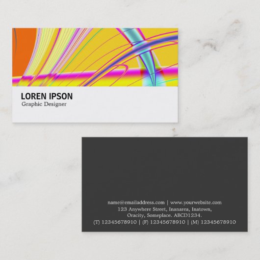 Hi-Phi - 0308 - Fraktal Abstrakt 061012e Visitenkarte (Vorne/Hinten)