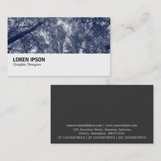 Hi-Phi - 0310 - Blauer Herbst Visitenkarte (Vorne/Hinten)