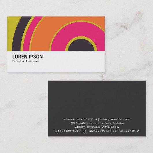 Hi-Phi - 0321 - Farblicher Kreis 06 Visitenkarte (Vorne/Hinten)