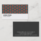 Hi-Phi - 0332 - Geometrisches Muster 09 Visitenkarte (Vorne/Hinten)