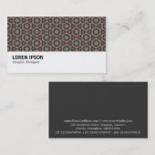 Hi-Phi - 0333 - Geometrisches Muster 010 Visitenkarte (Vorne/Hinten)