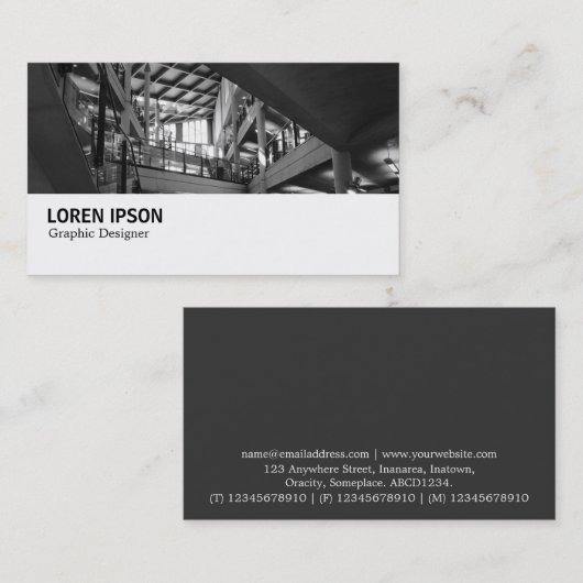 Hi-Phi - 0352 - Moderne Räume Visitenkarte (Vorne/Hinten)