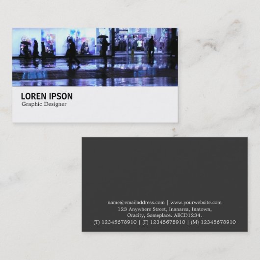 Hi-Phi - 035 - Shopping in the Rain Visitenkarte (Vorne/Hinten)