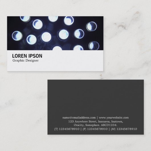 Hi-Phi - 0370 - LED-Licht Visitenkarte (Vorne/Hinten)