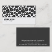 Hi-Phi - 0377 - Blätter - Schwarz auf Weiß Visitenkarte (Vorne/Hinten)