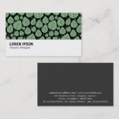 Hi-Phi - 0379 - Blätter - Verblasenes Grün auf Sch Visitenkarte (Vorne/Hinten)