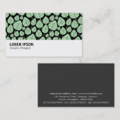 Hi-Phi - 0380 - Blätter - Ghost Green on Black Visitenkarte (Vorne/Hinten)