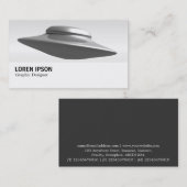 Hi-Phi - 073 - Flying Saucer B&W Visitenkarte (Vorne/Hinten)
