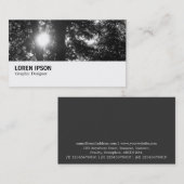 Hi-Phi - 096 - Sun Through Trees B&W Visitenkarte (Vorne/Hinten)