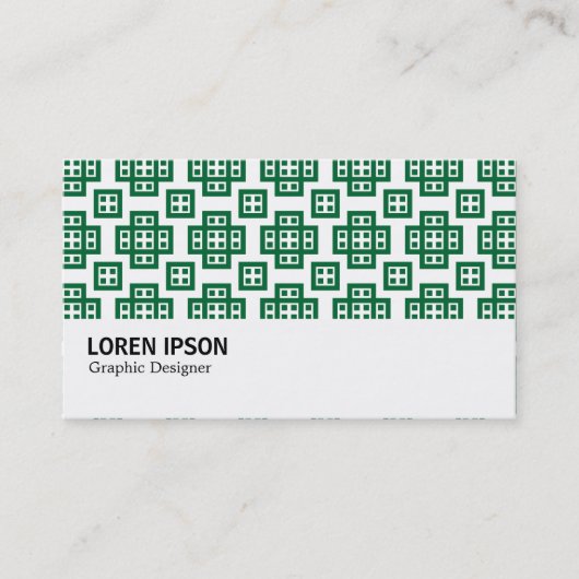 Hi-Phi - Geometric 030614 - Forest Green Visitenkarte (Vorderseite)