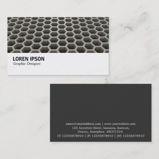 Hi-Phi - Honeycomb Warm Visitenkarte (Vorne/Hinten)