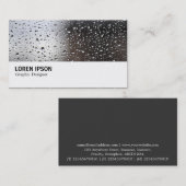 Hi-Phi - Regen auf einem Fenster Visitenkarte (Vorne/Hinten)